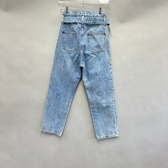 AGOLDE Reworked 90s Paperbag Jeans  Straight Leg High Rise Size 26 - Picture 16 of 16